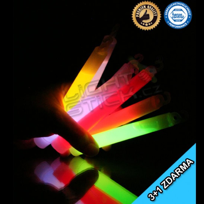 Svítící tyčinka (chemické světlo) Lightstick SPORT 15 cm,1ks/obal 3+1 zdarma